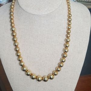 VINTAGE GOLD PLATED ON BRONZ BEAUTIFUL 18 INCHES LONG NECKLACE
